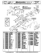 McCulloch Mac 4-18XT Chainsaw Service Parts List page 1
