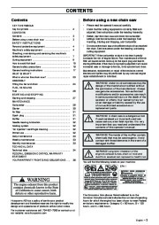 Husqvarna 55 Rancher Chainsaw Owners Manual, 2001,2002,2003,2004,2005 page 3