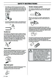 Husqvarna 55 Rancher Chainsaw Owners Manual, 2001,2002,2003,2004,2005 page 6