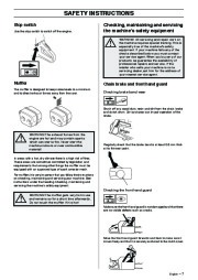 Husqvarna 55 Rancher Chainsaw Owners Manual, 2001,2002,2003,2004,2005 page 7