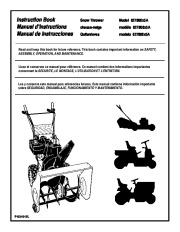 Murray 627808X5A Snow Blower Owners Manual page 1