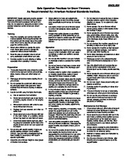 Murray 627808X5A Snow Blower Owners Manual page 11