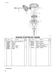 Toro 38054 521 Snowthrower Parts Catalog, 1994 page 12