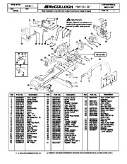 McCulloch Mac 3-16XT Chainsaw Service Parts List page 1