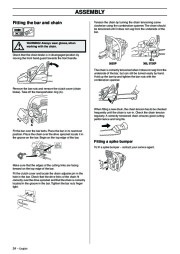 Husqvarna 362XP 365 372XP Chainsaw Owners Manual, 2004 page 24