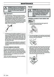 Husqvarna 362XP 365 372XP Chainsaw Owners Manual, 2004 page 30