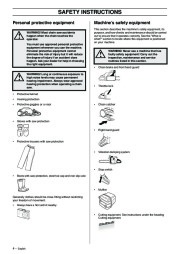 Husqvarna 362XP 365 372XP Chainsaw Owners Manual, 2004 page 4