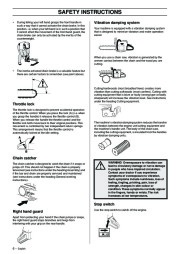 Husqvarna 362XP 365 372XP Chainsaw Owners Manual, 2004 page 6