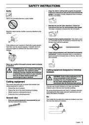 Husqvarna 362XP 365 372XP Chainsaw Owners Manual, 2004 page 9
