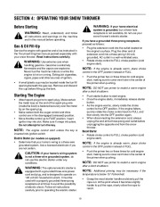 MTD 6DE C D Style Snow Blower Owners Manual page 10