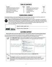 MTD 6DE C D Style Snow Blower Owners Manual page 2