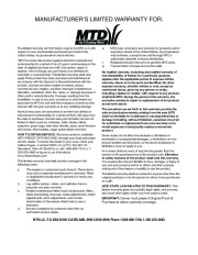 MTD 6DE C D Style Snow Blower Owners Manual page 28