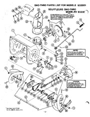 Ariens Sno Thro 932001 000101 Up Snow Blower Parts Manual page 2