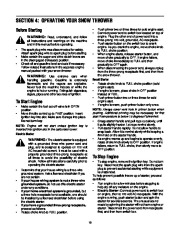 MTD Yard Man 31AH553G401 Electric Snow Blower Owners Manual page 10