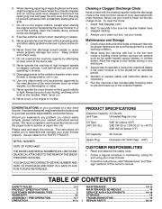 Husqvarna 10527SBE Snow Blower Owners Manual, 2006,2007,2008 page 3