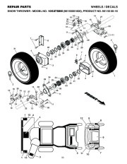 Husqvarna 10527SBE Snow Blower Owners Manual, 2006,2007,2008 page 30