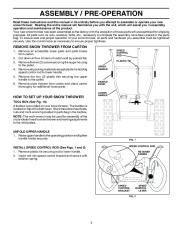 Husqvarna 10527SBE Snow Blower Owners Manual, 2006,2007,2008 page 5