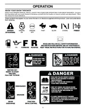 Husqvarna 10527SBE Snow Blower Owners Manual, 2006,2007,2008 page 8