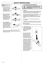 Husqvarna 395XP Chainsaw Owners Manual, 2000,2001,2002,2003,2004,2005,2006,2007,2008,2009,2010 page 14