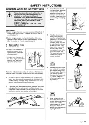 Husqvarna 395XP Chainsaw Owners Manual, 2000,2001,2002,2003,2004,2005,2006,2007,2008,2009,2010 page 19