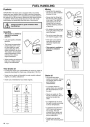 Husqvarna 395XP Chainsaw Owners Manual, 2000,2001,2002,2003,2004,2005,2006,2007,2008,2009,2010 page 26