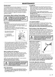 Husqvarna 395XP Chainsaw Owners Manual, 2000,2001,2002,2003,2004,2005,2006,2007,2008,2009,2010 page 29