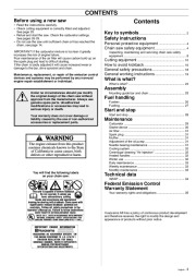 Husqvarna 395XP Chainsaw Owners Manual, 2000,2001,2002,2003,2004,2005,2006,2007,2008,2009,2010 page 3