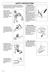 Husqvarna 395XP Chainsaw Owners Manual, 2000,2001,2002,2003,2004,2005,2006,2007,2008,2009,2010 page 6