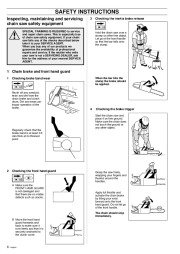 Husqvarna 395XP Chainsaw Owners Manual, 2000,2001,2002,2003,2004,2005,2006,2007,2008,2009,2010 page 8