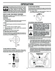 Husqvarna 9027ST Snow Blower Owners Manual, 2002,2003,2004,2005,2006,2007,2008,2009 page 10