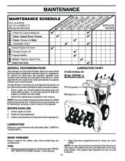 Husqvarna 9027ST Snow Blower Owners Manual, 2002,2003,2004,2005,2006,2007,2008,2009 page 14