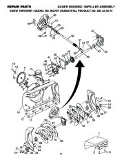 Husqvarna 9027ST Snow Blower Owners Manual, 2002,2003,2004,2005,2006,2007,2008,2009 page 20