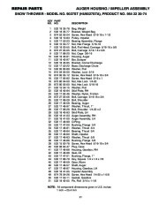 Husqvarna 9027ST Snow Blower Owners Manual, 2002,2003,2004,2005,2006,2007,2008,2009 page 21