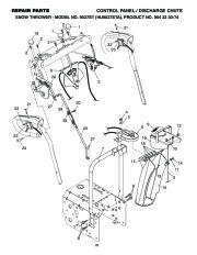 Husqvarna 9027ST Snow Blower Owners Manual, 2002,2003,2004,2005,2006,2007,2008,2009 page 22