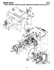 Husqvarna 9027ST Snow Blower Owners Manual, 2002,2003,2004,2005,2006,2007,2008,2009 page 26