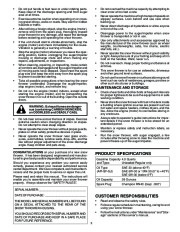 Husqvarna 9027ST Snow Blower Owners Manual, 2002,2003,2004,2005,2006,2007,2008,2009 page 3