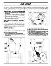 Husqvarna 9027ST Snow Blower Owners Manual, 2002,2003,2004,2005,2006,2007,2008,2009 page 5