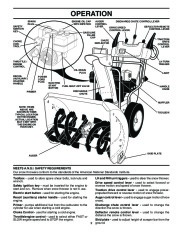 Husqvarna 9027ST Snow Blower Owners Manual, 2002,2003,2004,2005,2006,2007,2008,2009 page 9