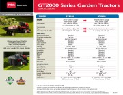 Toro 2008 GardenTractor SS Catalog page 2