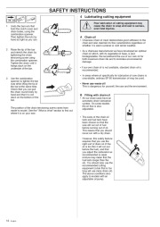 Husqvarna 288XP Lite Chainsaw Owners Manual, 1995,1996,1997,1998 page 14