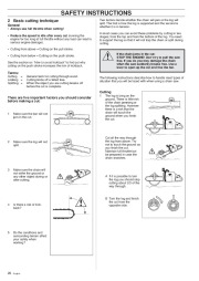 Husqvarna 288XP Lite Chainsaw Owners Manual, 1995,1996,1997,1998 page 20