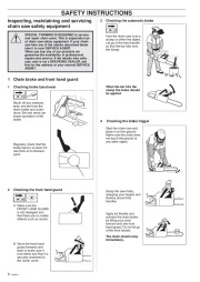 Husqvarna 288XP Lite Chainsaw Owners Manual, 1995,1996,1997,1998 page 8
