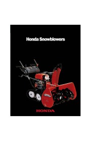 Honda Snow Blowers HS520A HS724WA HS928WA TA WAS HS1132TA HS520AS HS724TA HS1132TAS Catalog, 2010,2011 page 1
