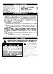 Craftsman 536.881510 Craftsman 525 Series 22-Inch Snow Thrower Owners Manual page 2