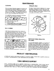 Toro 51570 Yard Blower Vac Owners Manual, 1991 page 5