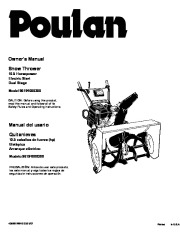 Poulan Owners Manual, 2007 page 1