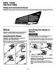 Toro 51621 Platinum Blower/Vacuum Owners Manual, 2014 page 2