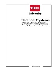 Toro Electrical Systems Principles Circuits Schematics Test Equipment Components 09170SL page 1