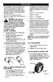 Craftsman 536.887250 Craftsman 24-Inch Snow Thrower Owners Manual page 11