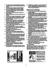MTD White Outdoor 855 4×4 Snow Blower Owners Manual page 4